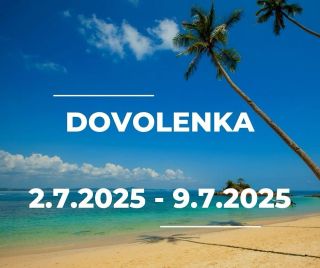 Ahoj, od 2.7.2025 do 9.7.2025 máme ZATVORENÉ‼️ 🏝️Ideme oddychovať k moru🏝️ Všetky objednávky, prijaté v tomto termíne,...